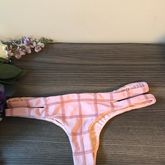 Acacia Stitched Baldwin Pink Swimwear Bathing Suit - Picture 4 of 4